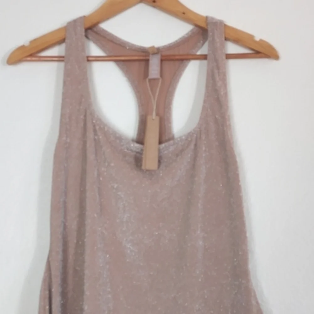 New Skims Gliter Swim Metallic Dress Cover-up Size 2X